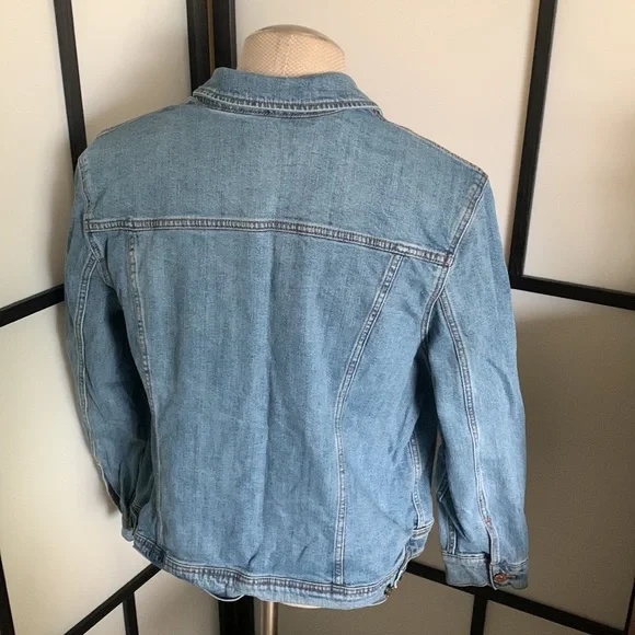 Old Navy Women's Blue Jean Jacket Size XXL Perfect with Maxi Dresses I1010 - Picture 7 of 15